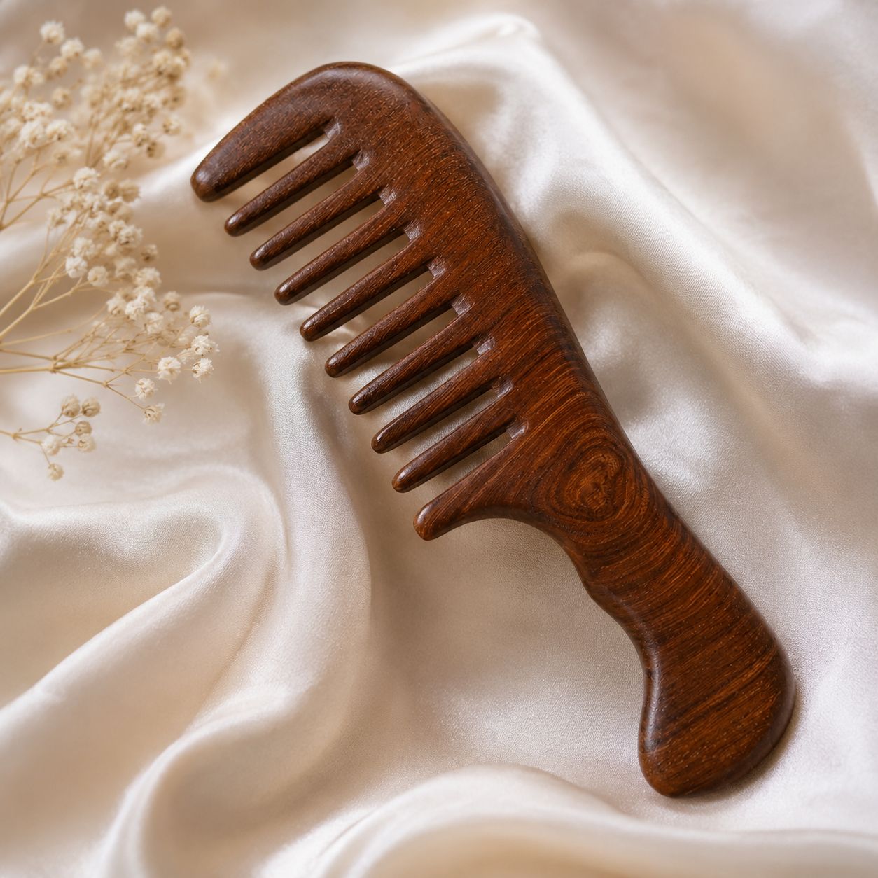 Black Sandalwood Wide Tooth Comb